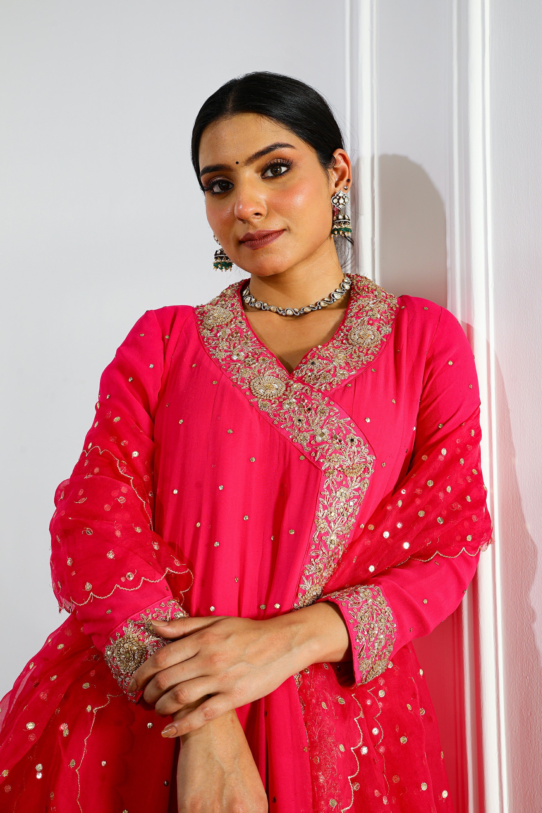 SULTANA UPARA SILK ANARKALI SET