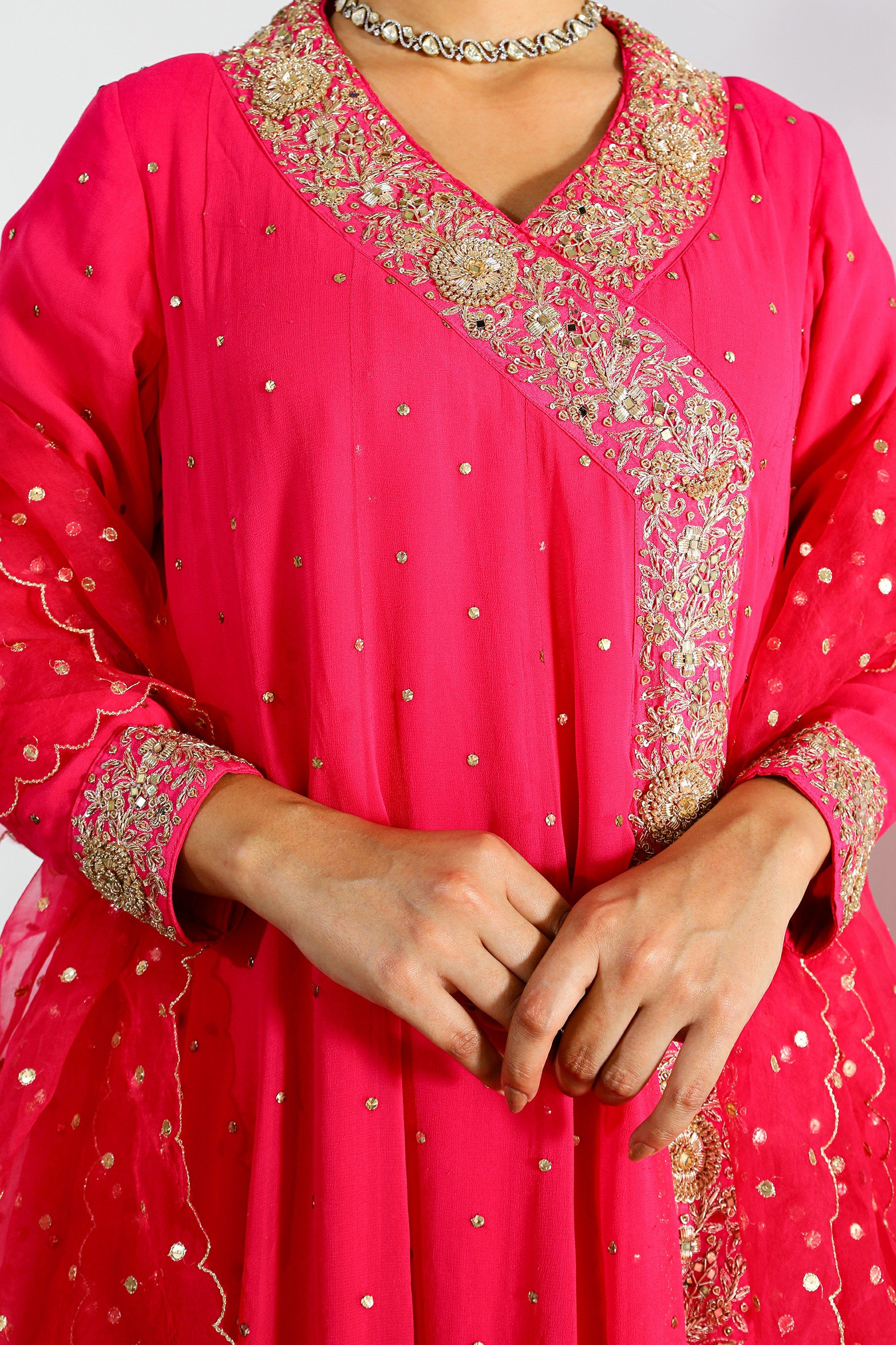 SULTANA UPARA SILK ANARKALI SET