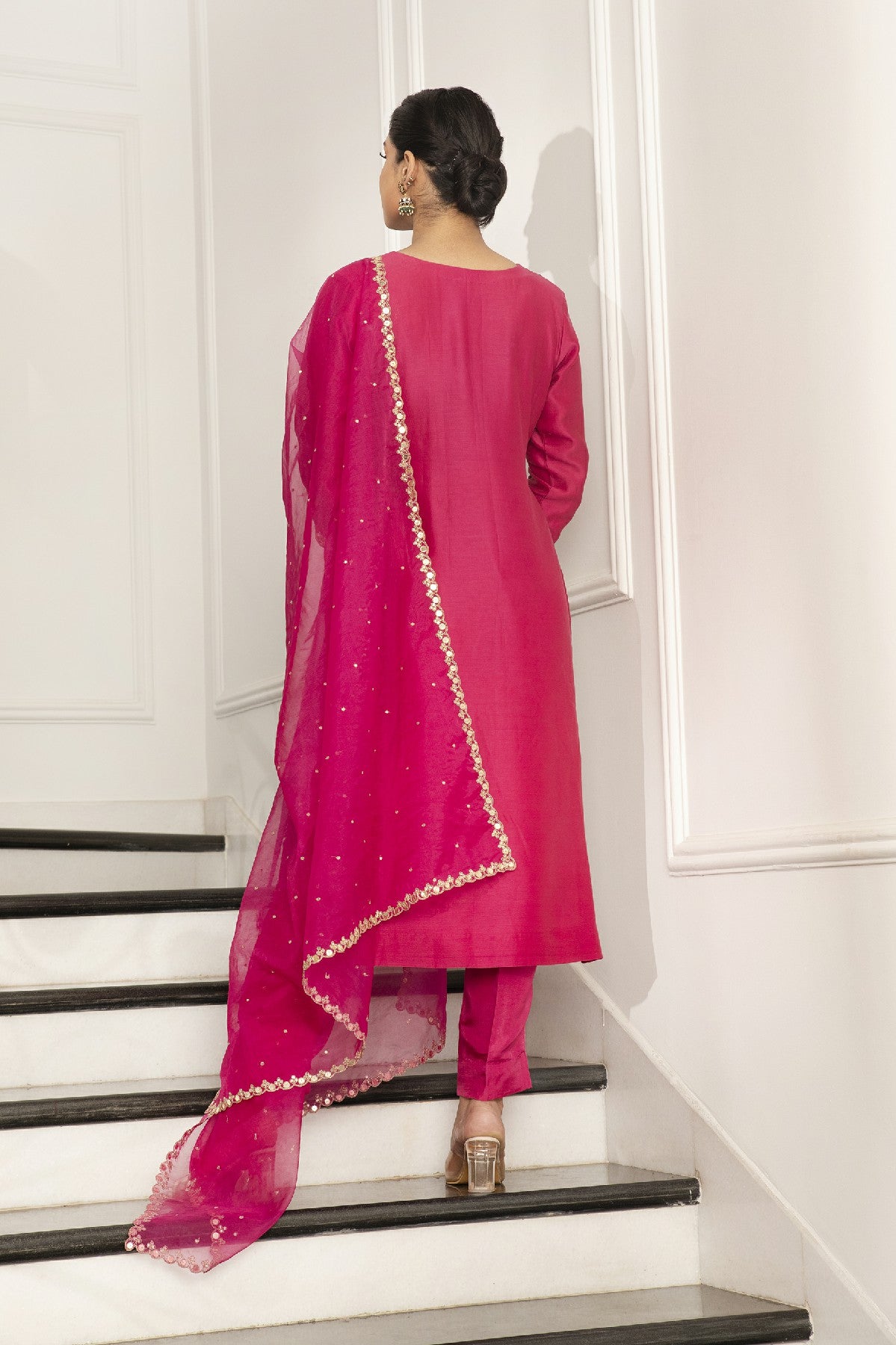 NERMIN CHANDERI KURTA SET