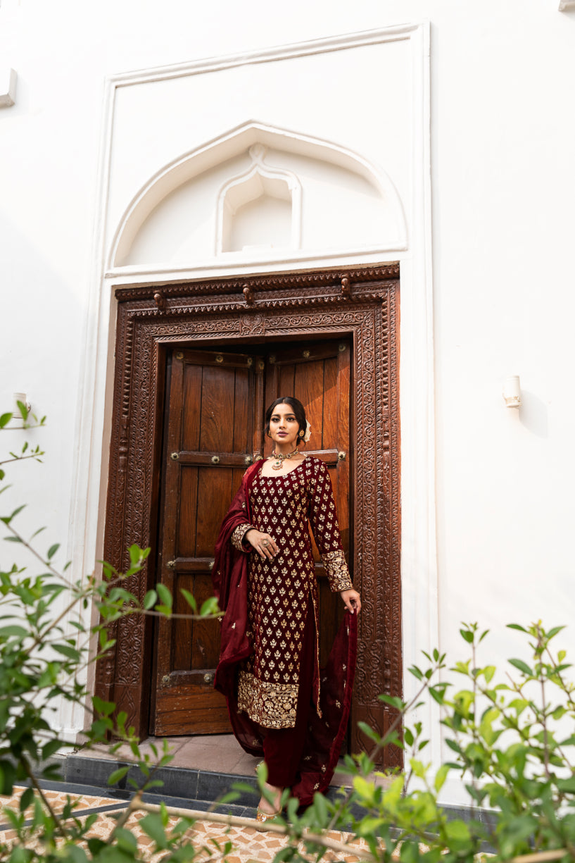 ELANA VELVET KURTA SET