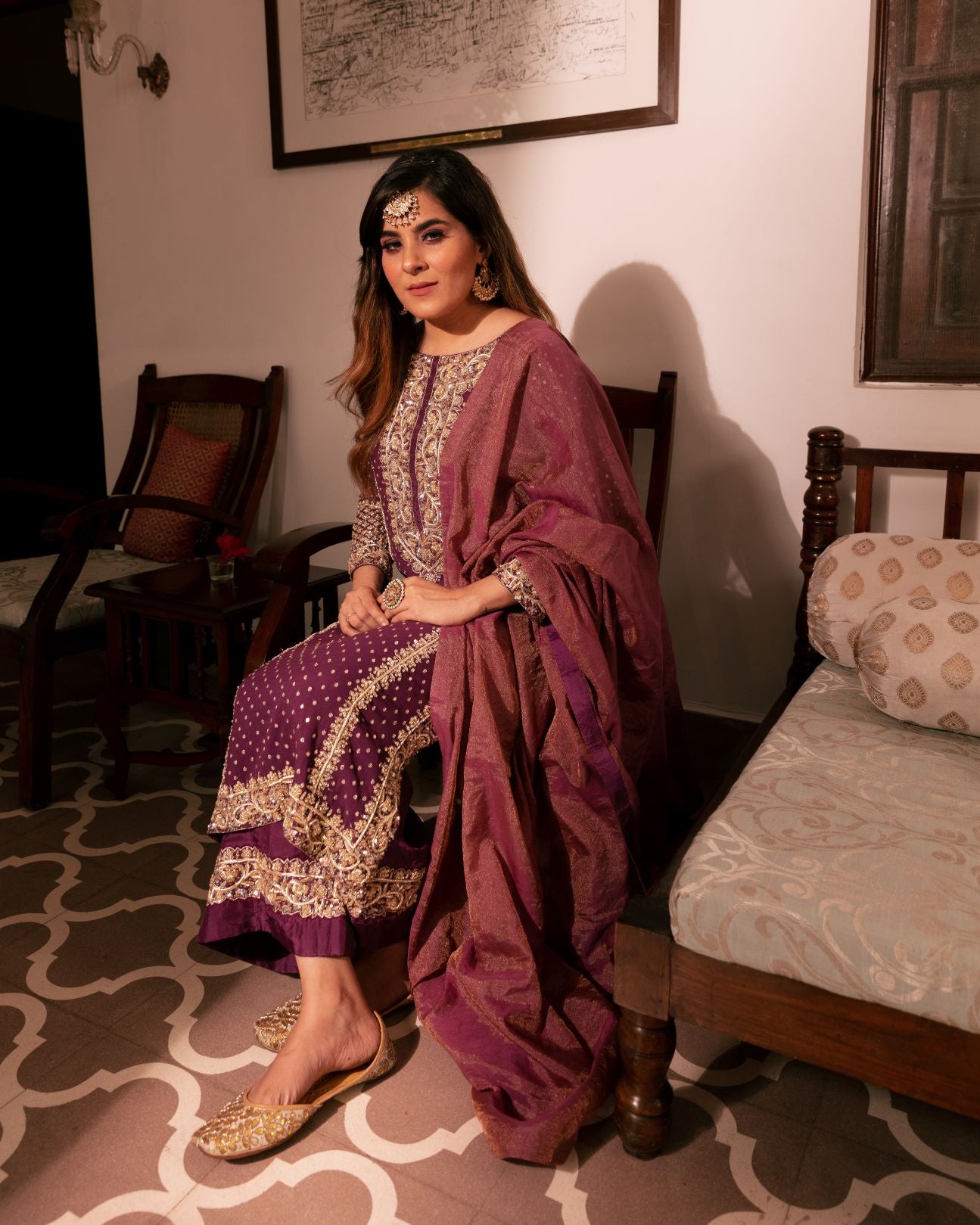 NAAZ SILK KURTA SET