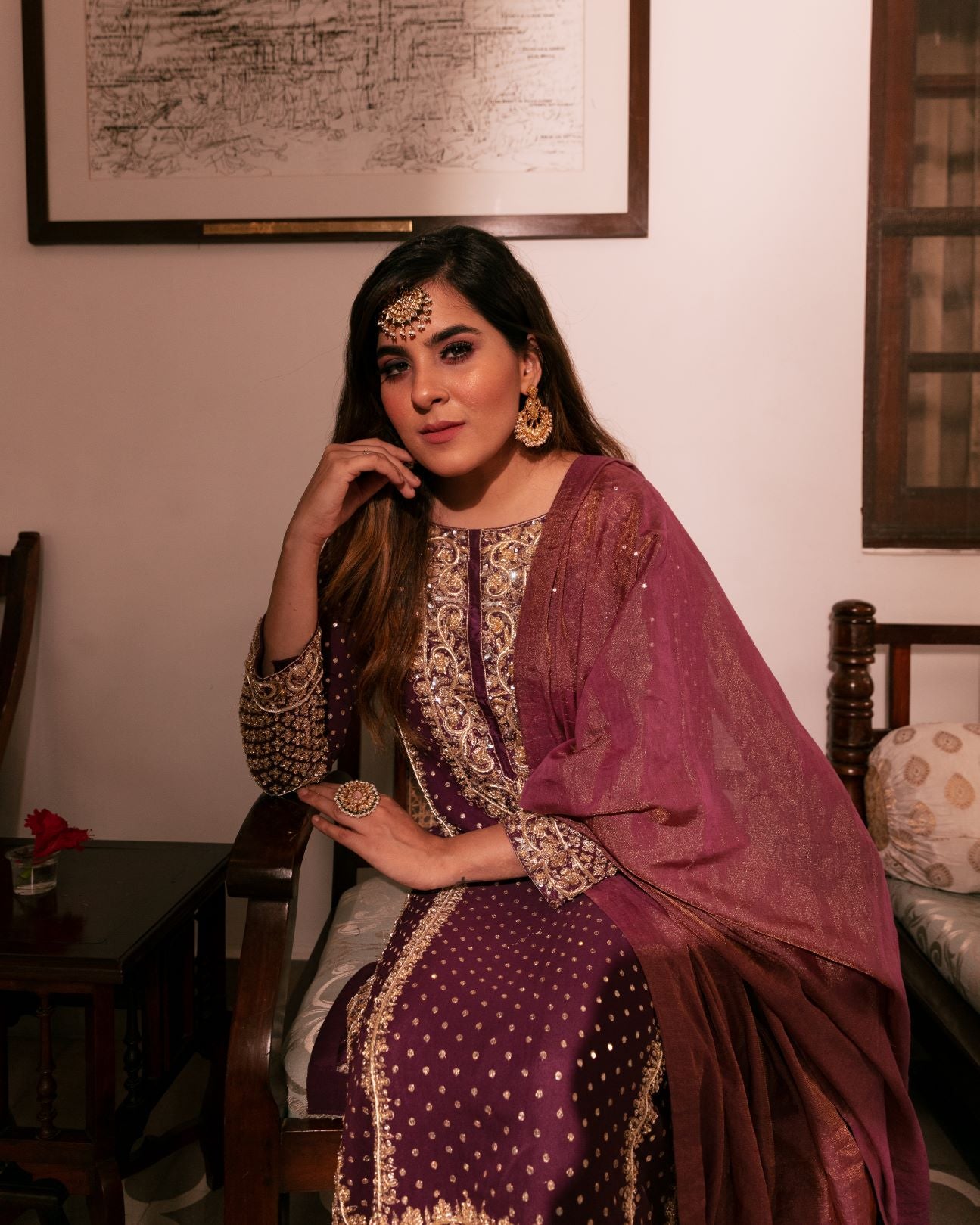 NAAZ SILK KURTA SET