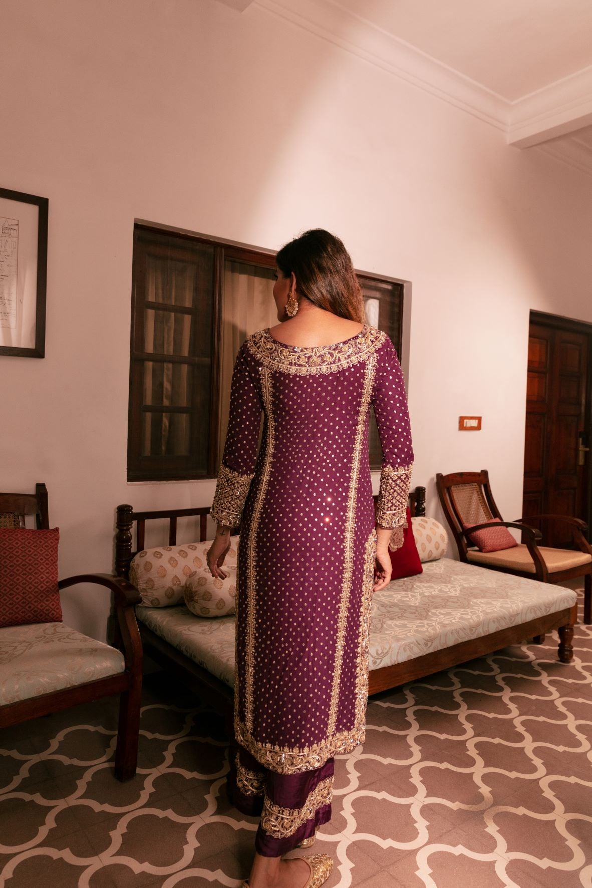 NAAZ SILK KURTA SET